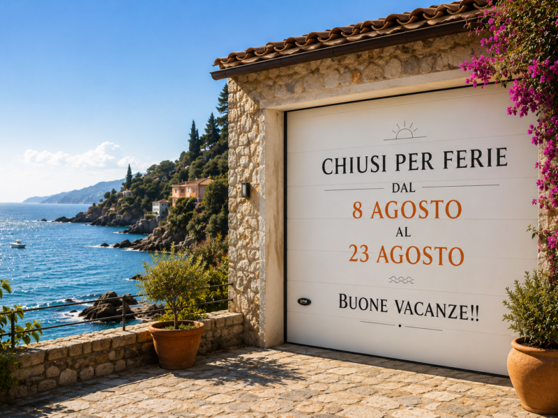 chiusura estiva 2026 8-23 agosto